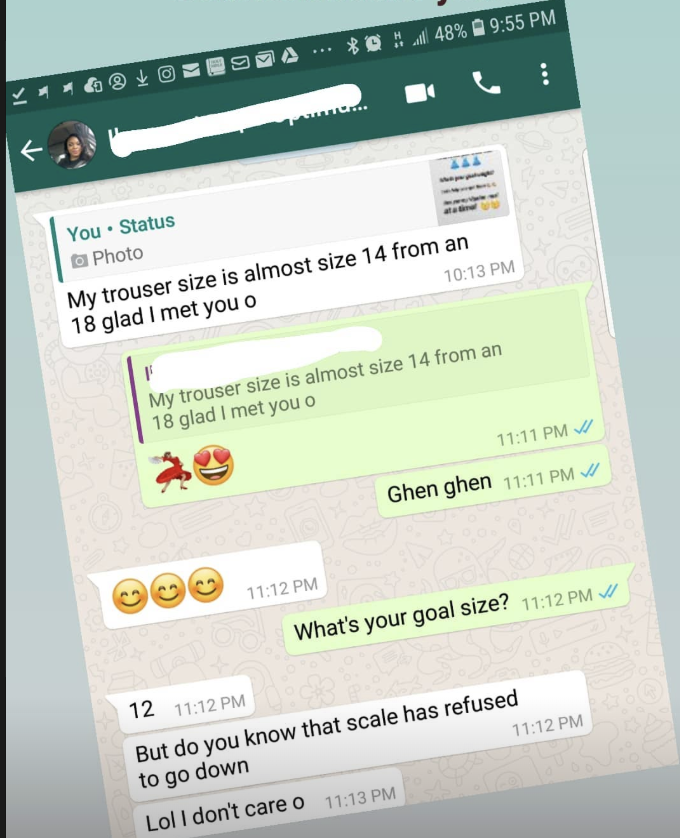 WhatsApp testimony