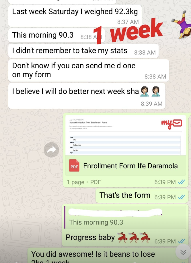 WhatsApp testimony